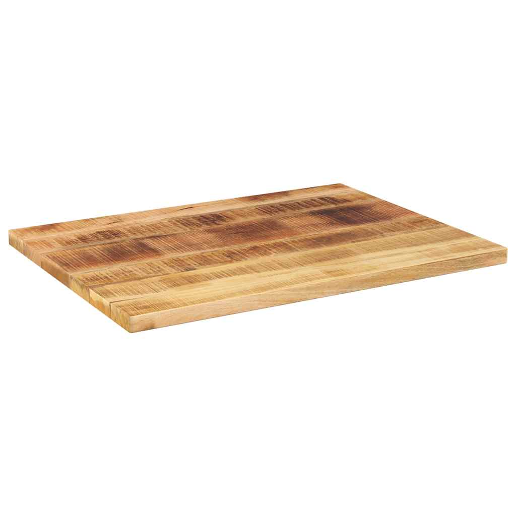 bordplade 80x70x1,5 cm rektangulær massivt ru mangotræ - Image 2