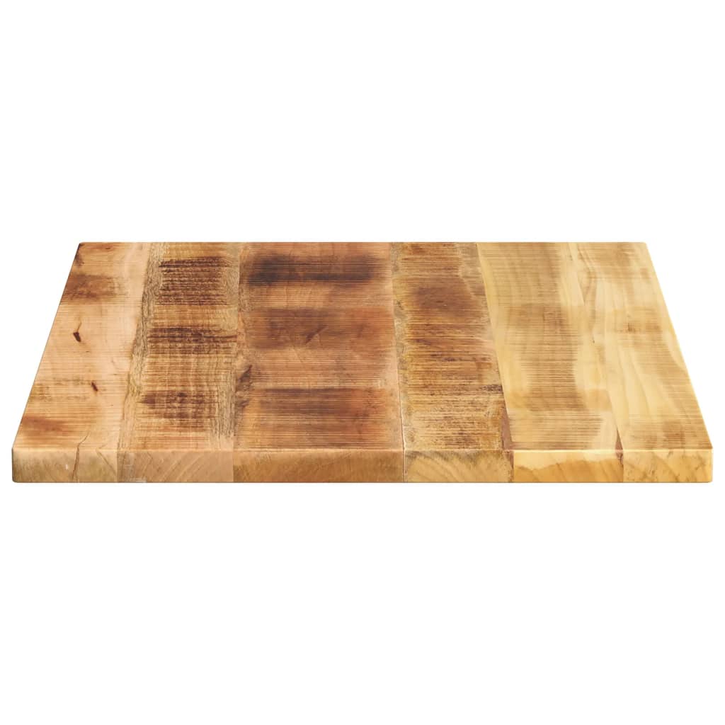 bordplade 80x70x2,5 cm rektangulær massivt ru mangotræ - Image 4