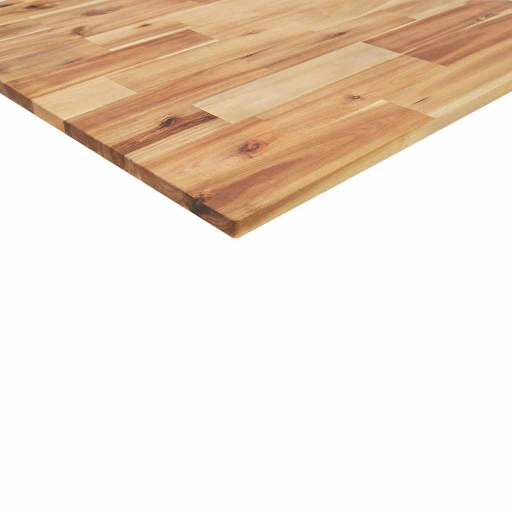 bordplade 80x70x2 cm rektangulær massivt akacietræ - Image 8