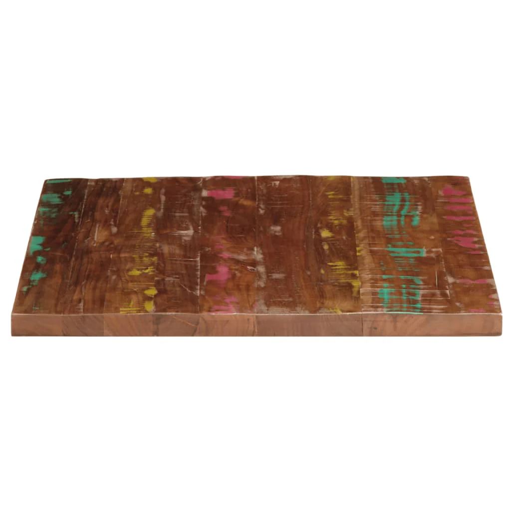 bordplade 80x80x1,5 cm firkantet massivt genbrugstræ - Image 4