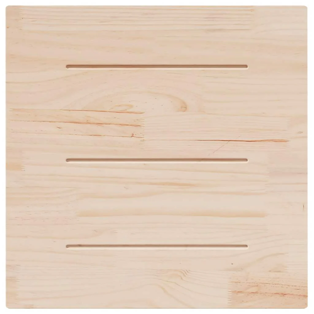 bordplade 80x80x2,5 cm massivt træ firkantet fyrretræ - Image 4