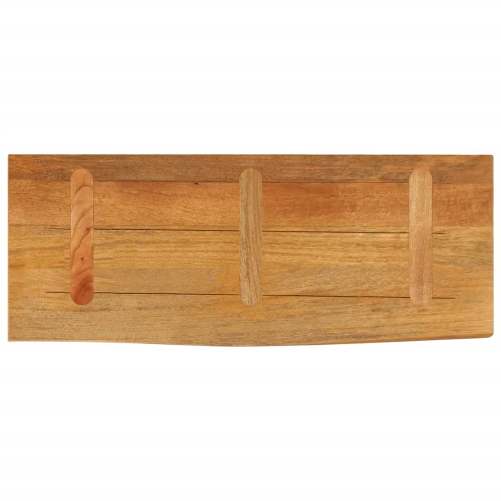 bordplade 90x30x3,8 cm naturlig kant massivt mangotræ - Image 5