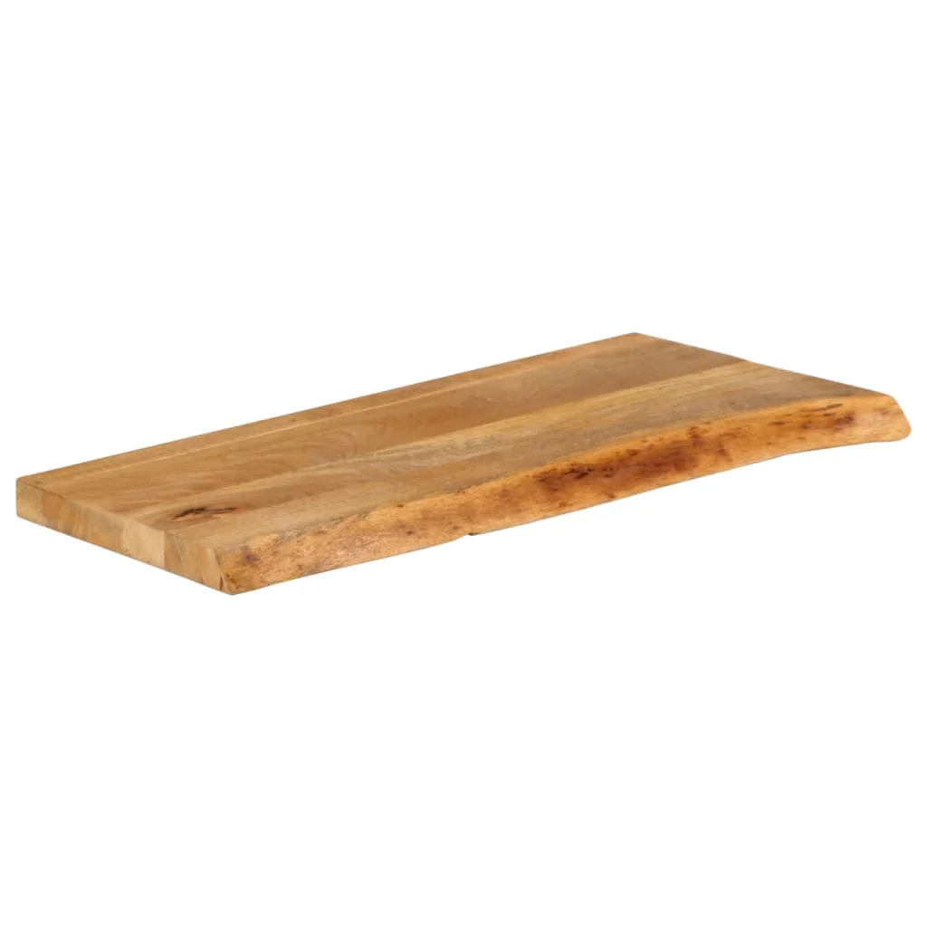 bordplade 90x40x3,8 cm naturlig kant massivt mangotræ - Image 2