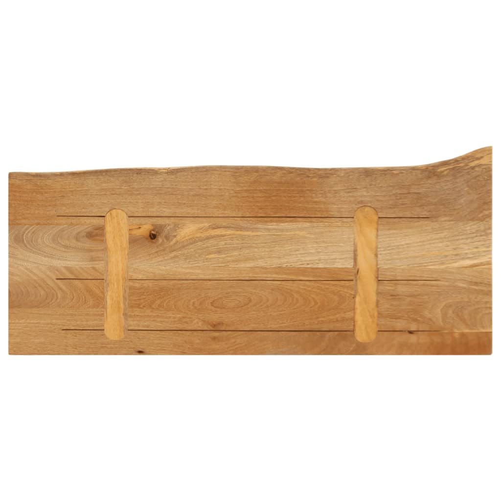 bordplade 90x40x3,8 cm naturlig kant massivt mangotræ - Image 5