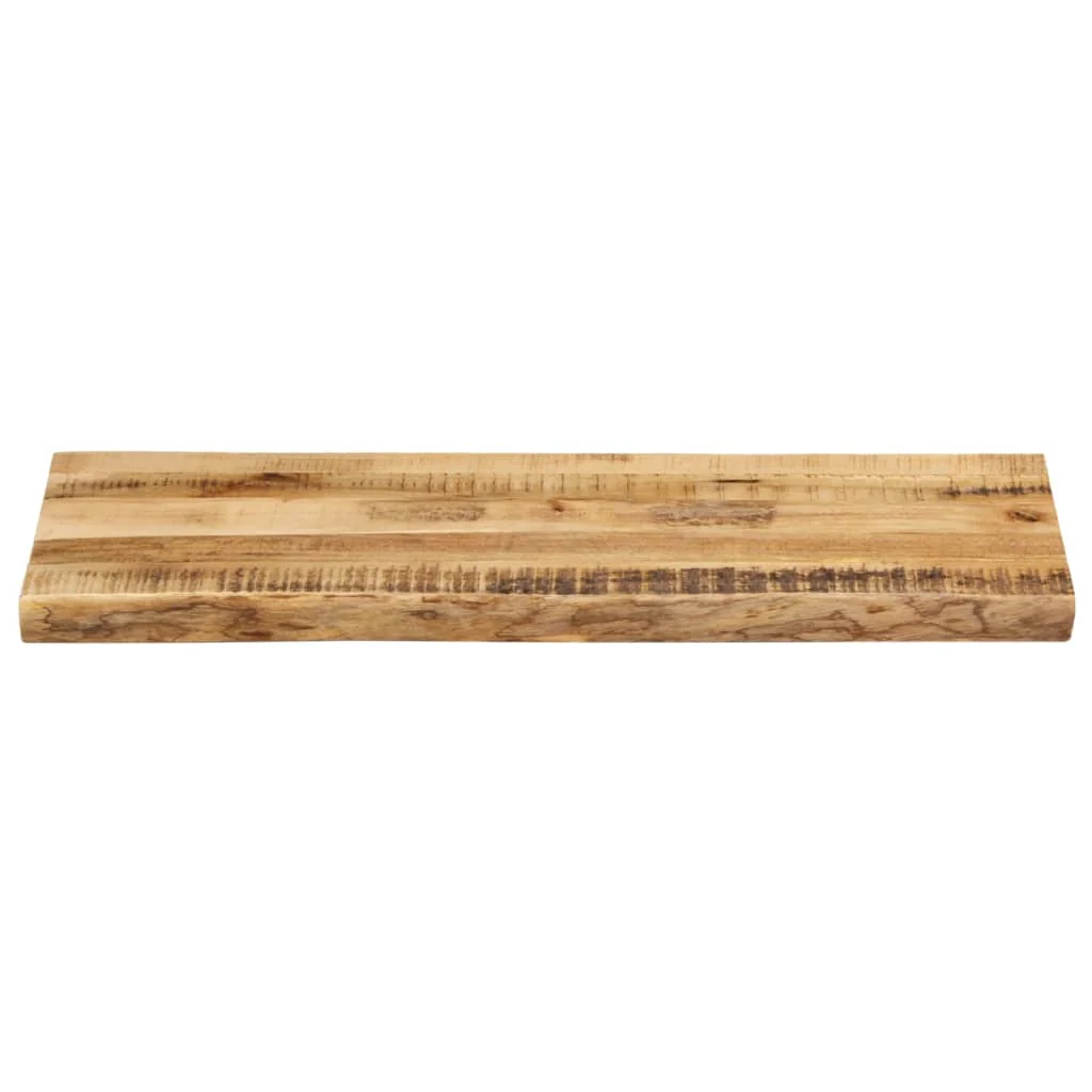 bordplade 90x40x3,8 cm naturlig kant massivt ru mangotræ - Image 3