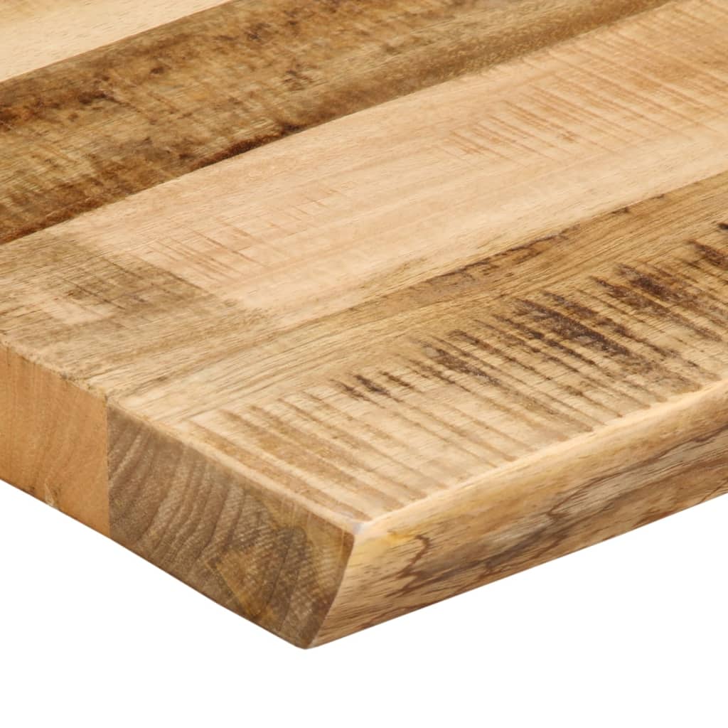 bordplade 90x40x3,8 cm naturlig kant massivt ru mangotræ - Image 6