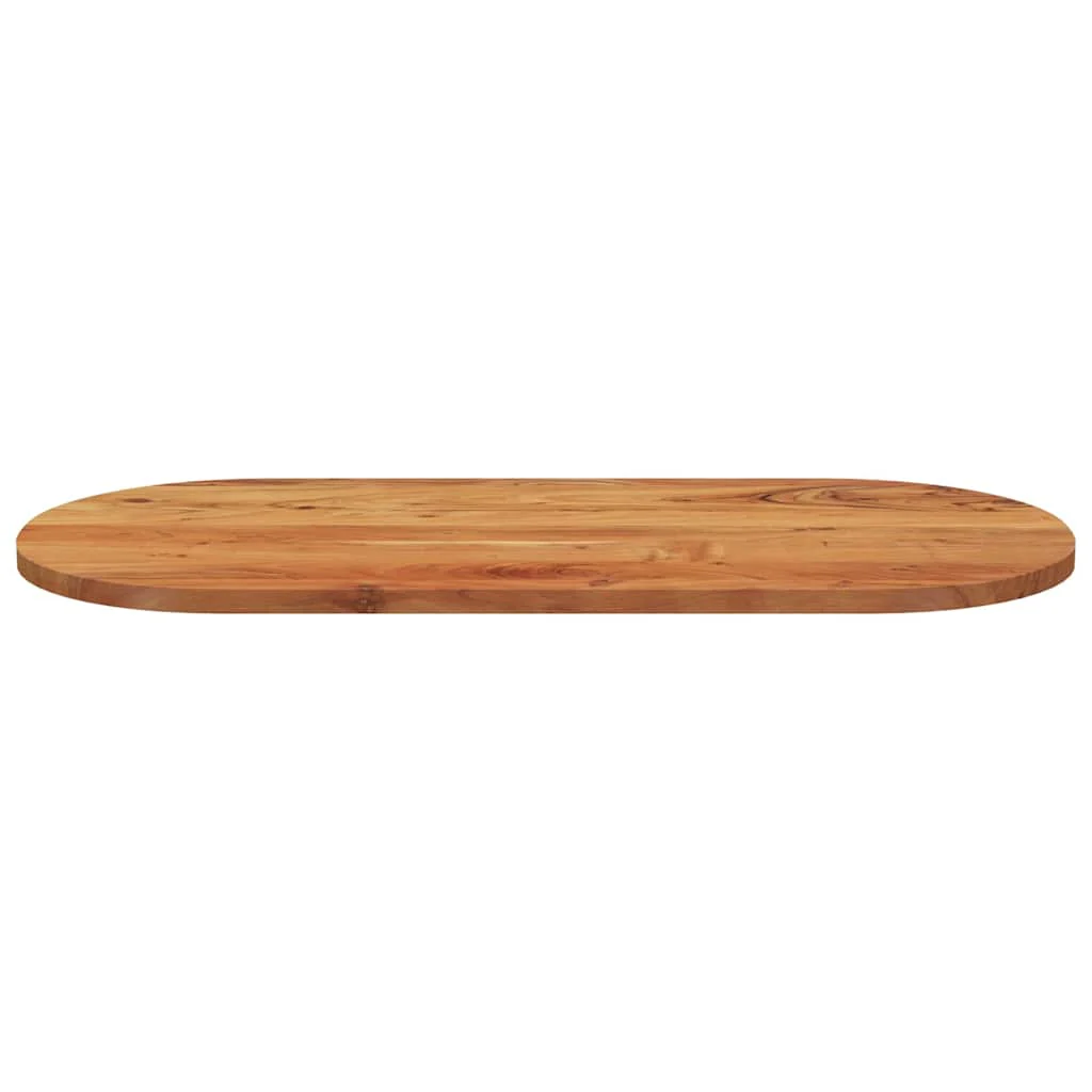 bordplade 90x40x3,8 cm oval massivt akacietræ - Image 3