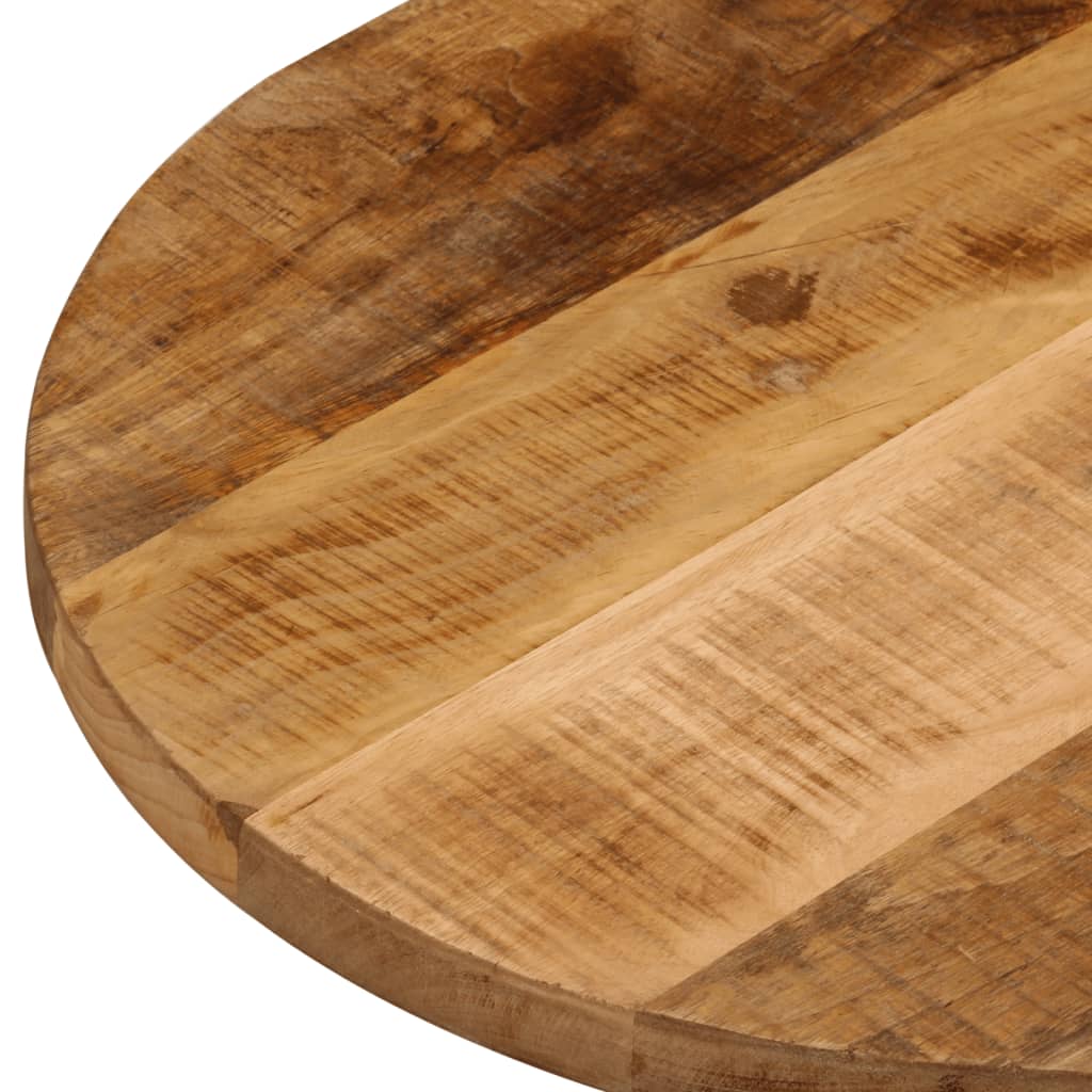 bordplade 90x40x3,8 cm oval massivt ru mangotræ - Image 6