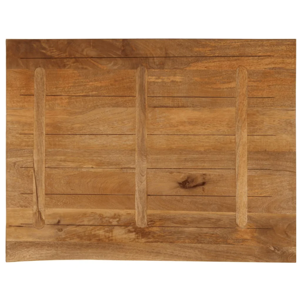 bordplade 90x80x2,5 cm naturlig kant massivt mangotræ - Image 5
