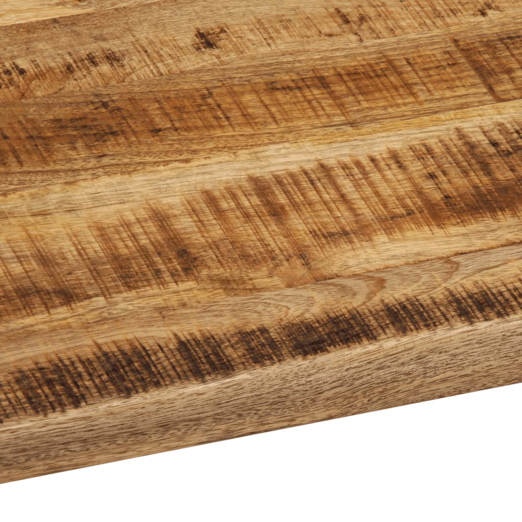 bordplade 90x80x2,5 cm naturlig kant massivt ru mangotræ - Image 7