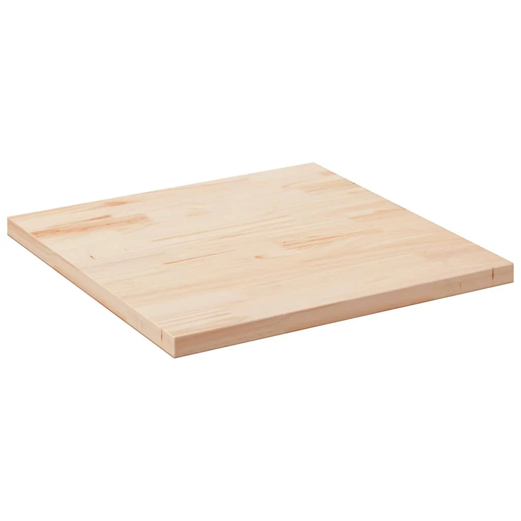 bordplade 90x90x2,5 cm firkantet massivt fyrretræ