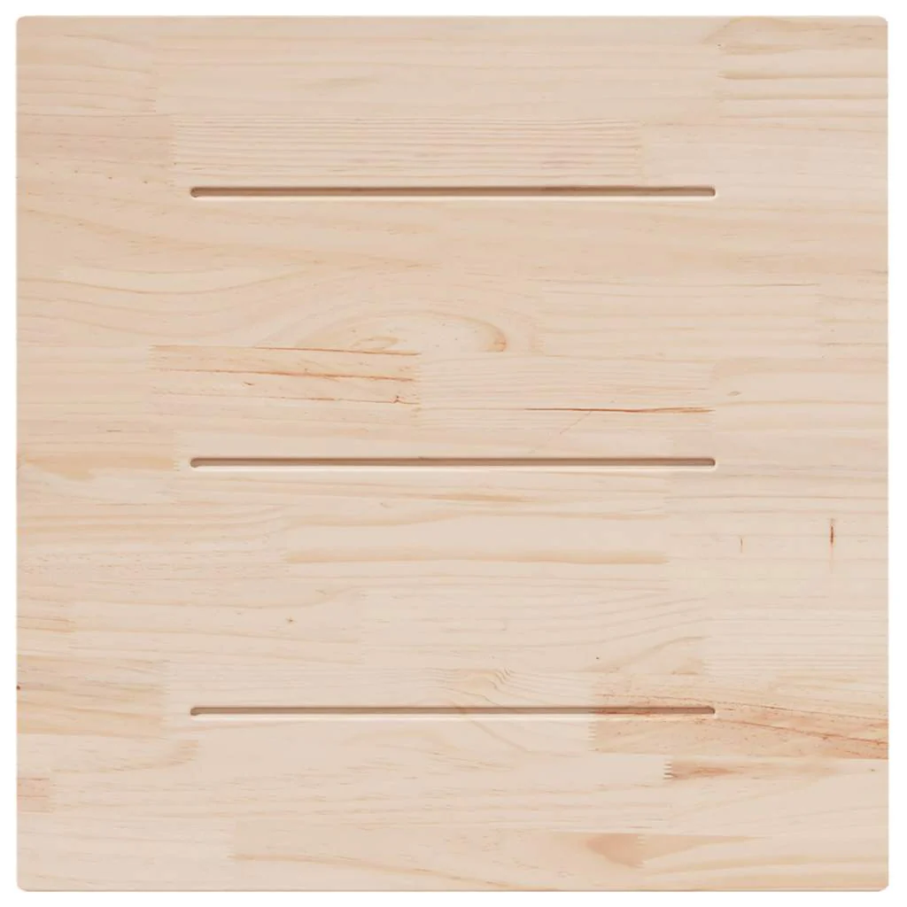 bordplade 90x90x2,5 cm firkantet massivt fyrretræ - Image 4