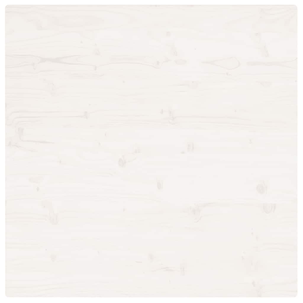 bordplade 90x90x2,5 cm firkantet massivt fyrretræ hvid - Image 5