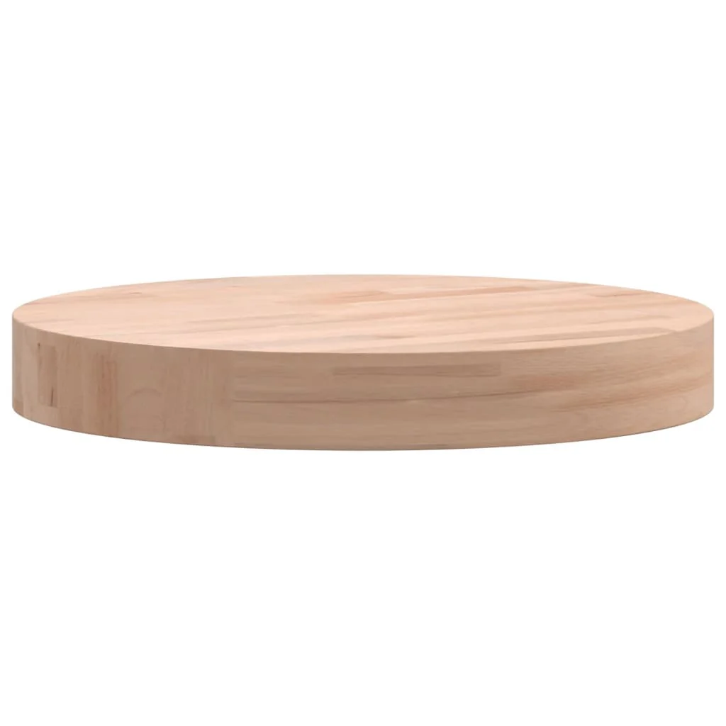 bordplade Ø30x4 cm rund massivt bøgetræ - Image 5