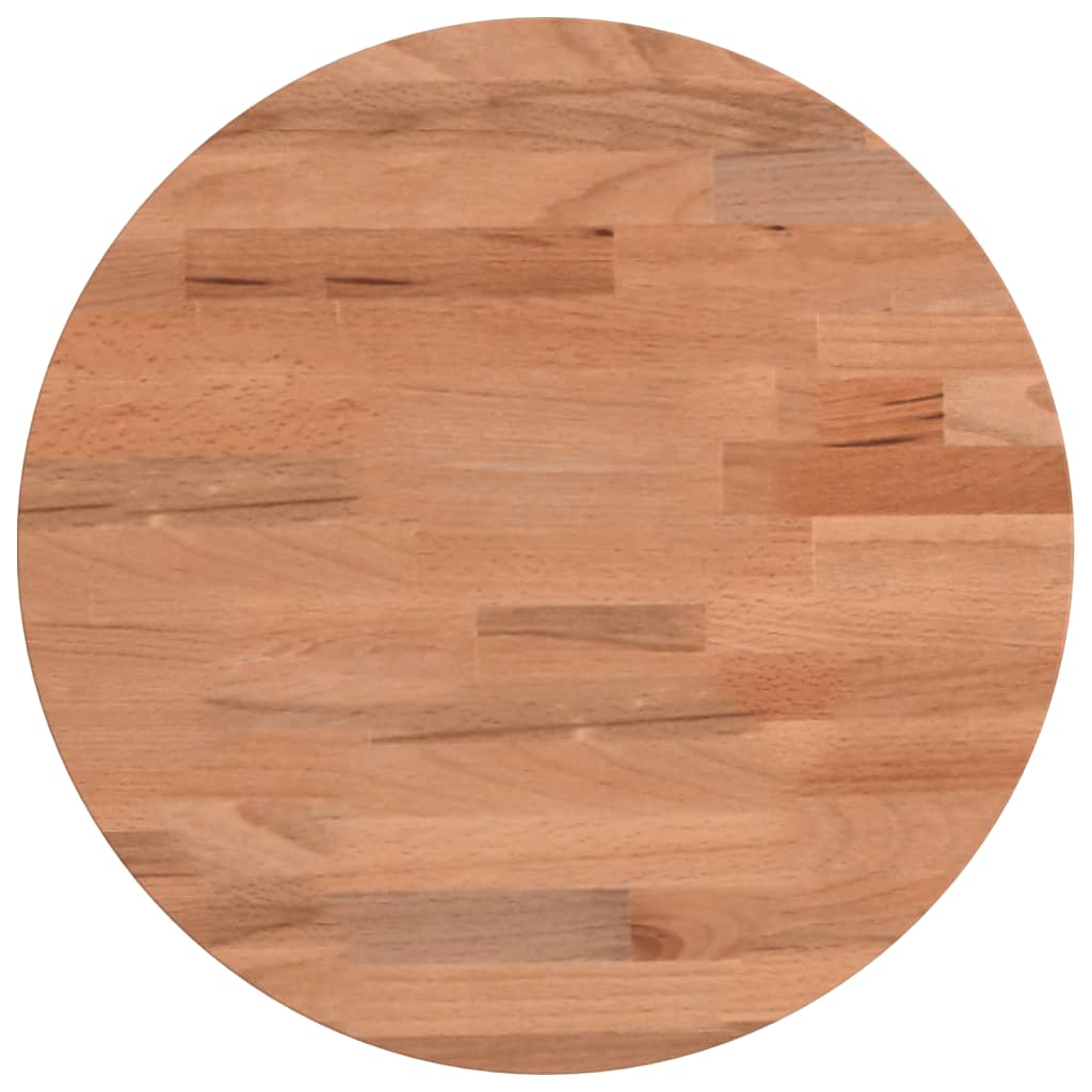 bordplade Ø30x4 cm rund massivt bøgetræ - Image 2