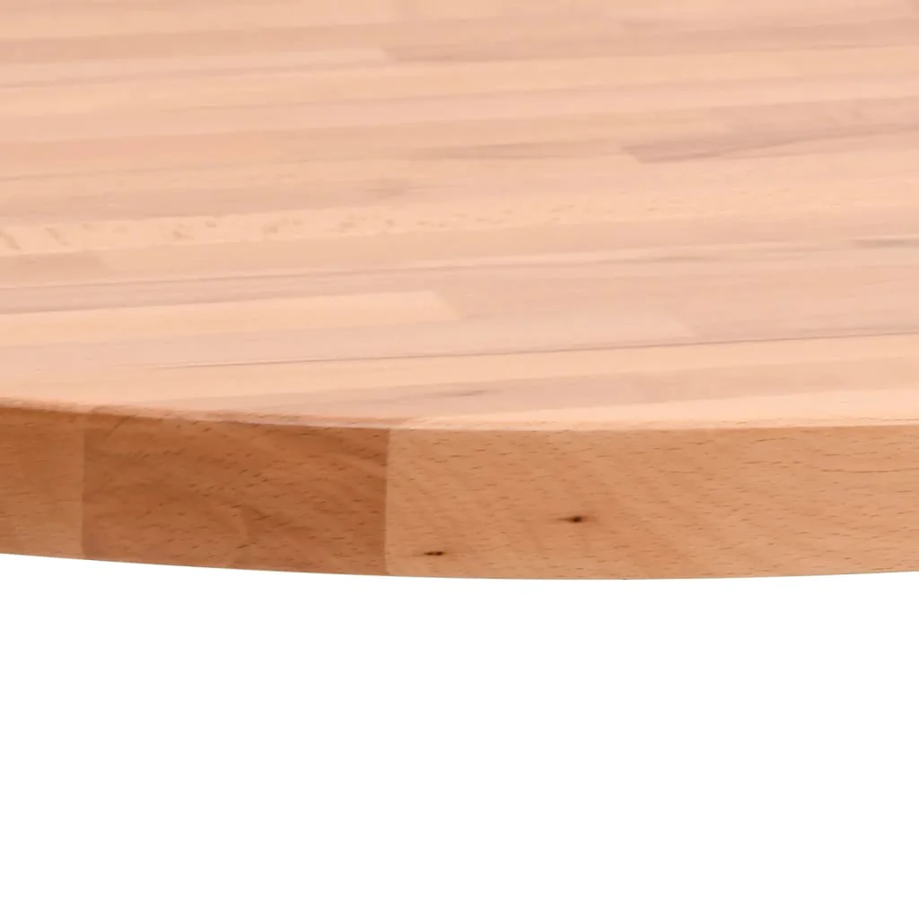 bordplade Ø30x4 cm rund massivt bøgetræ - Image 3