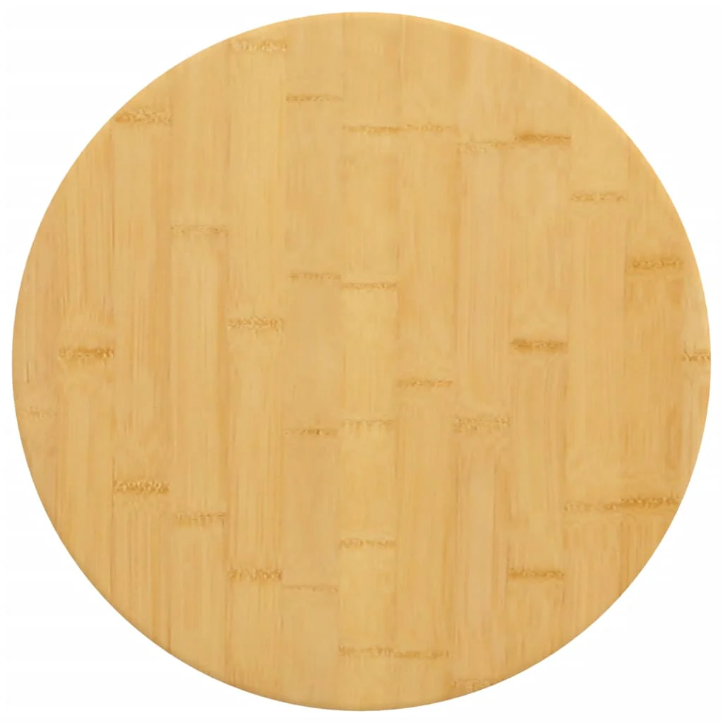 bordplade Ø50x4 cm bambus