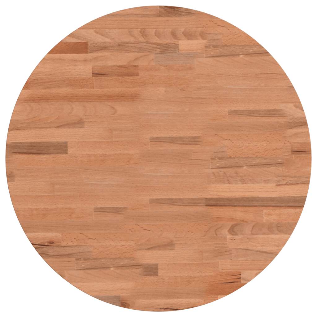 bordplade Ø50x4 cm rund massivt bøgetræ - Image 3