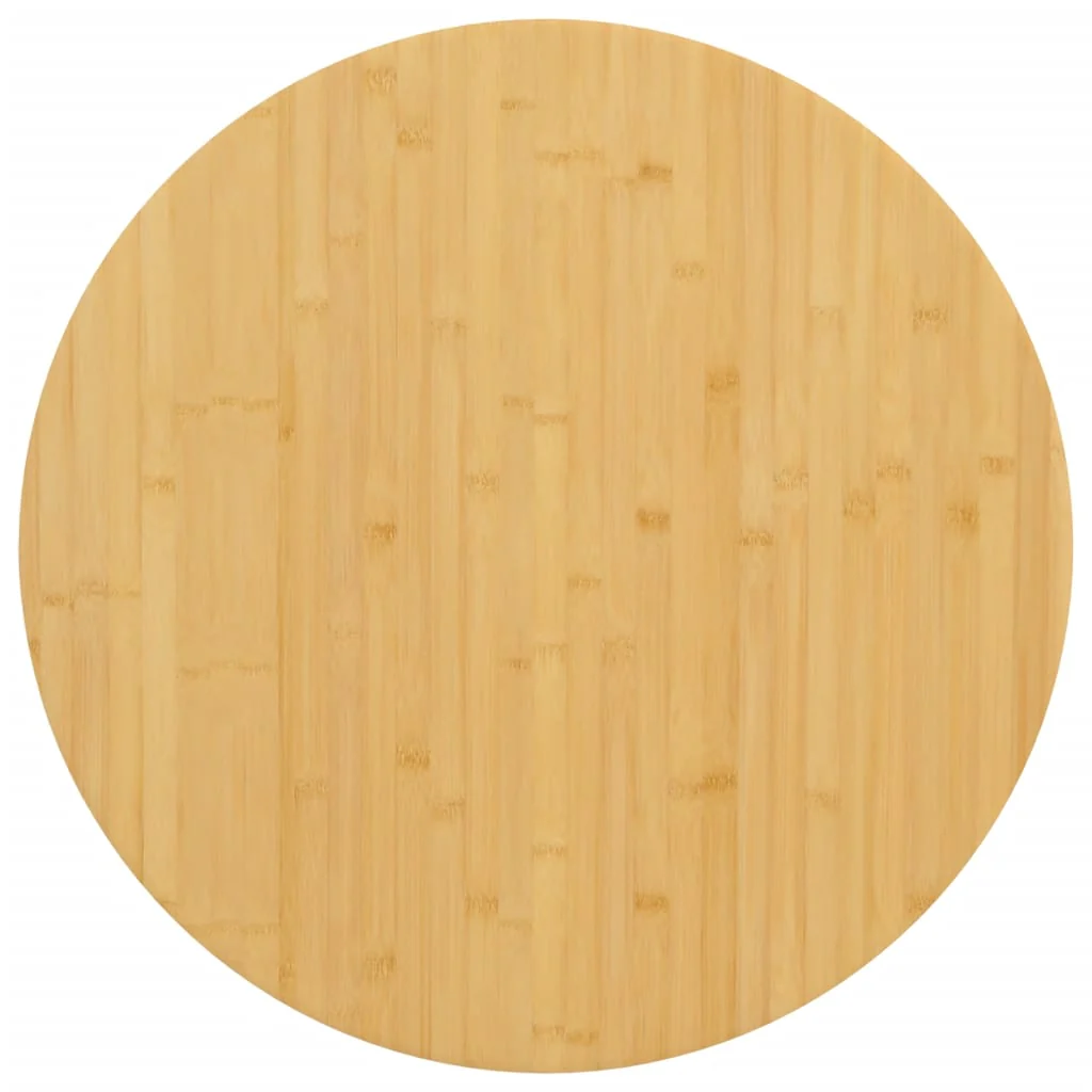 bordplade Ø60x2,5 cm bambus