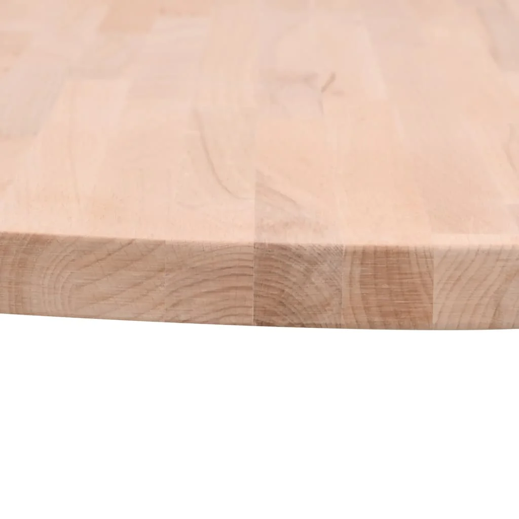 bordplade Ø60x2,5 cm rund massivt bøgetræ - Image 3