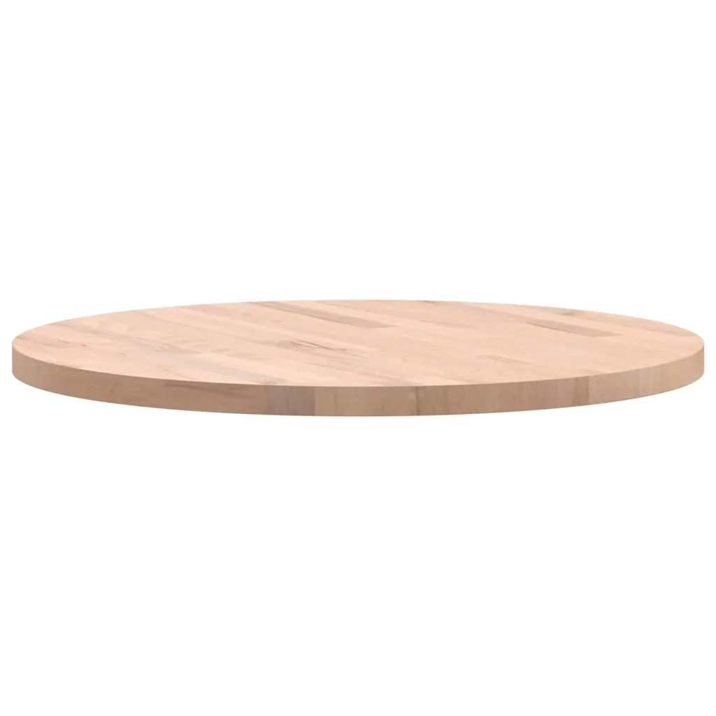 bordplade Ø60x2,5 cm rund massivt bøgetræ - Image 5