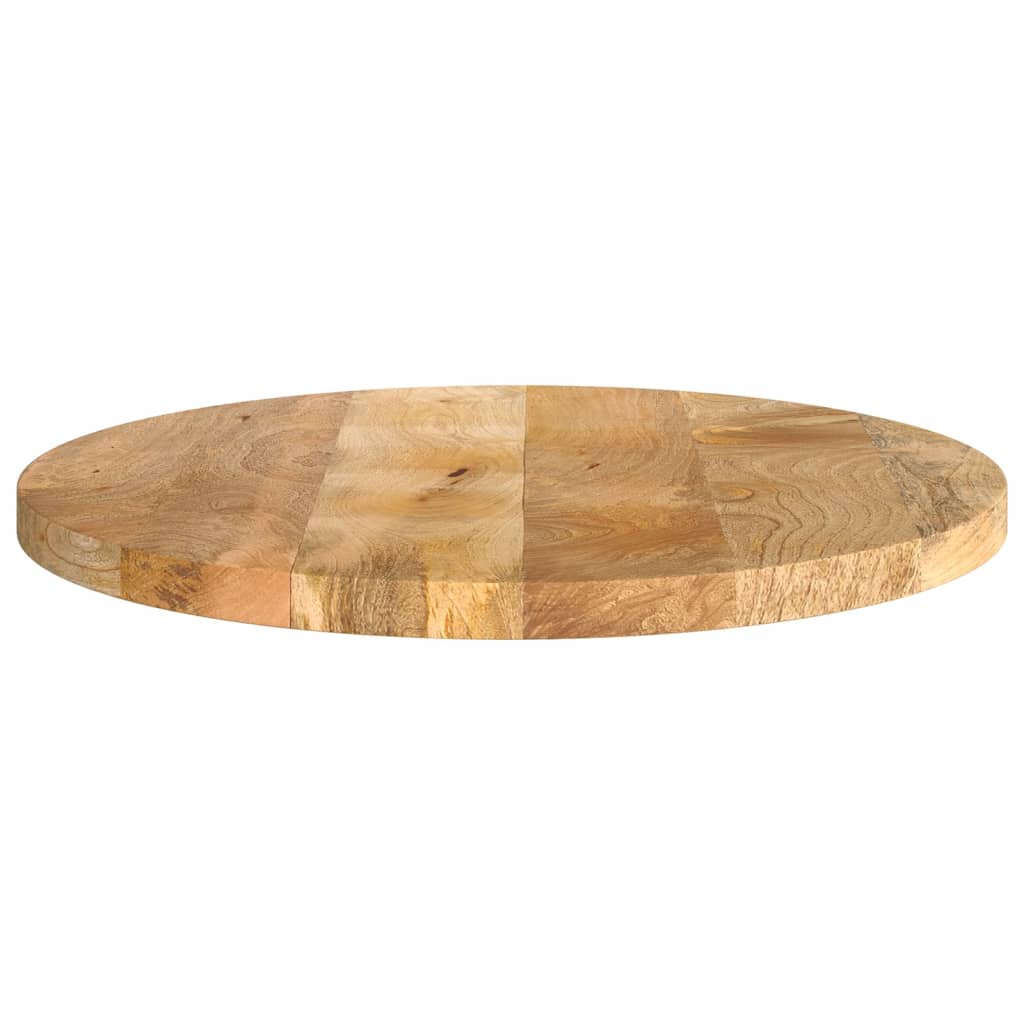 bordplade Ø60x3,8 cm rund massivt mangotræ - Image 4