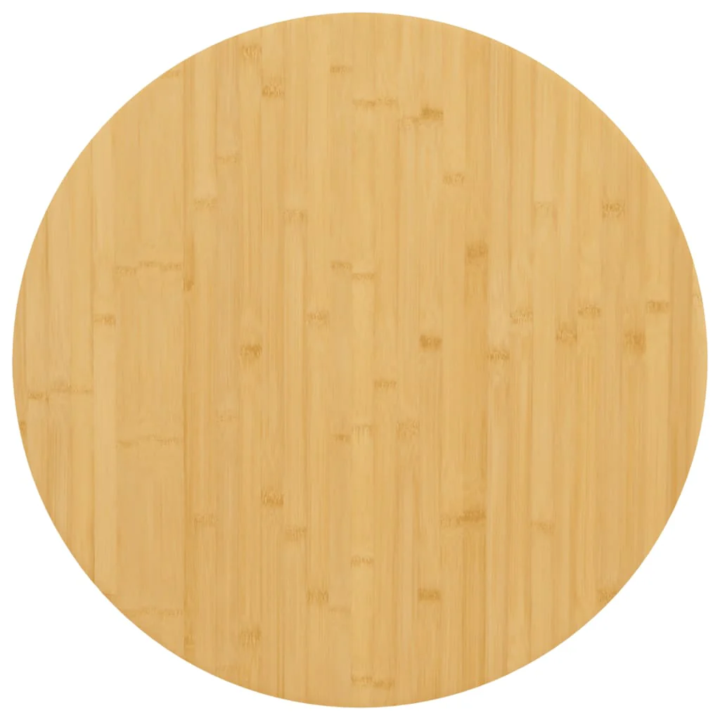 bordplade Ø60x4 cm bambus