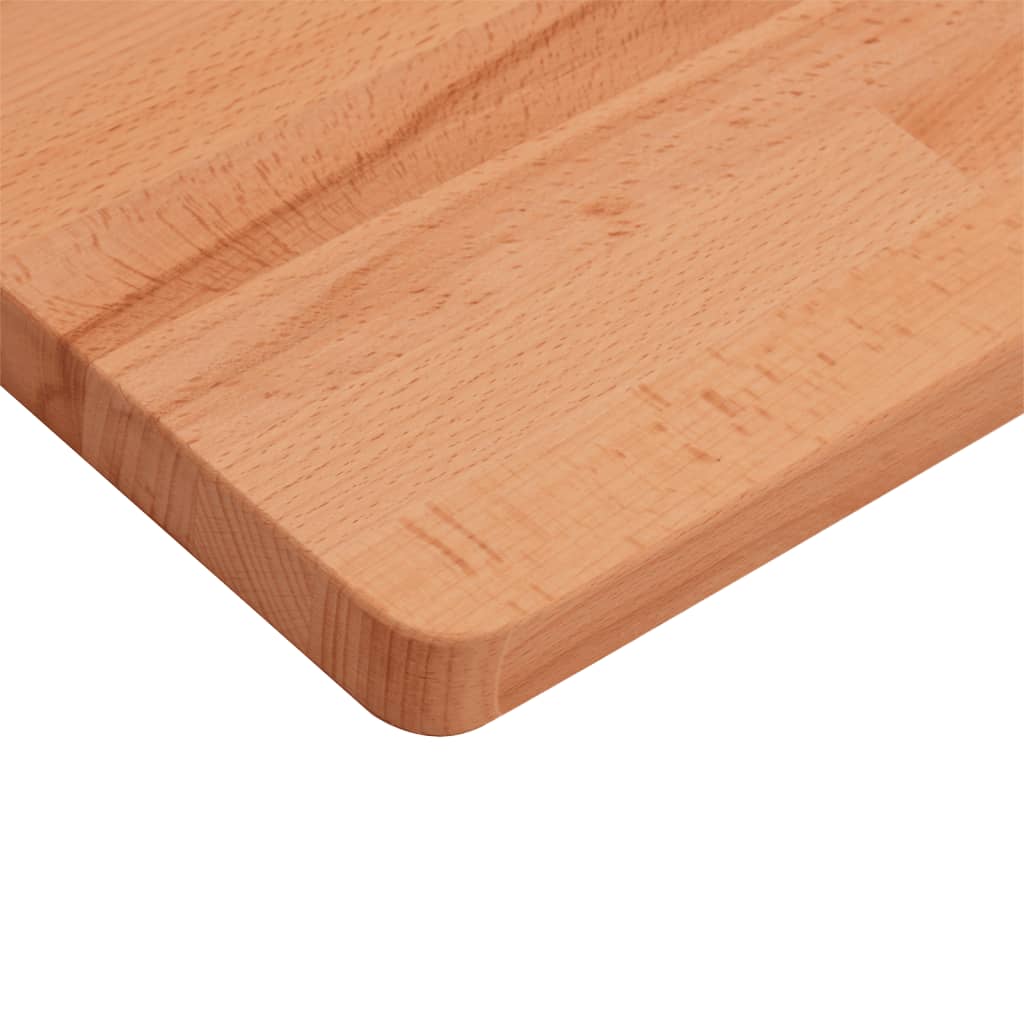 bordplade til badeværelse 100x50x2,5 cm massivt bøgetræ - Image 6