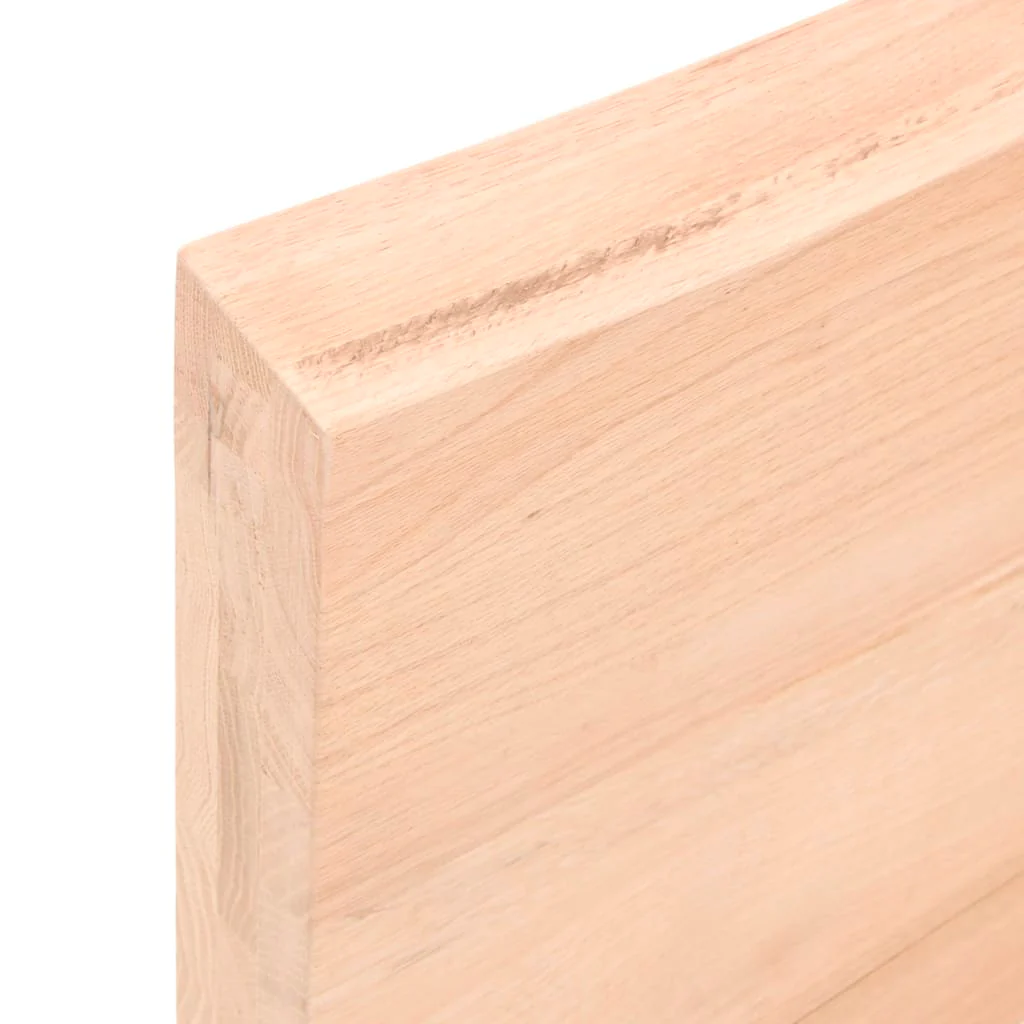 bordplade til badeværelse 100x60x(2-6)cm massivt træ ubehandlet - Image 7