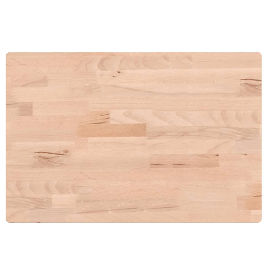 bordplade til badeværelse 60x40x1,5 cm massivt bøgetræ - Image 2