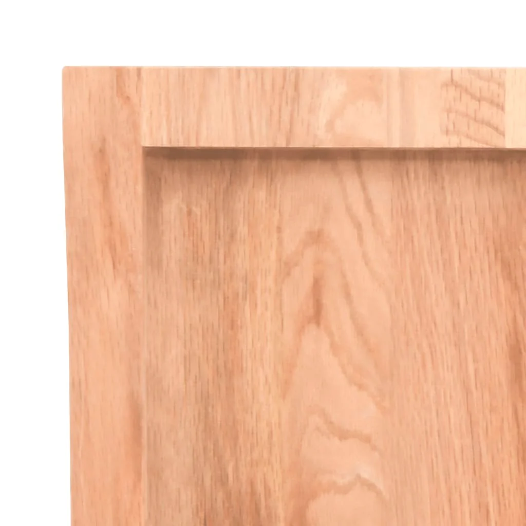 bordplade til badeværelse 60x40x(2-4) cm massivt træ lysebrun - Image 6