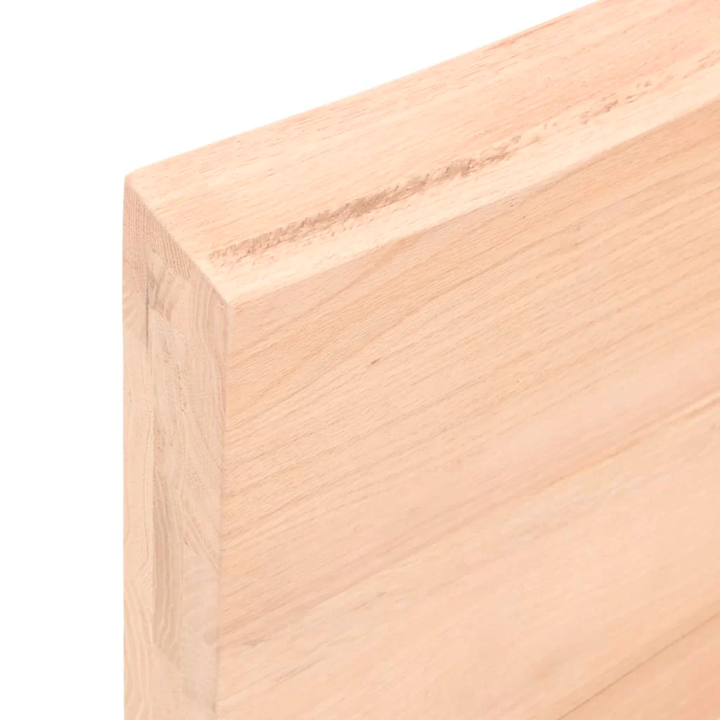bordplade til badeværelse 60x40x(2-6) cm massivt træ ubehandlet - Image 7
