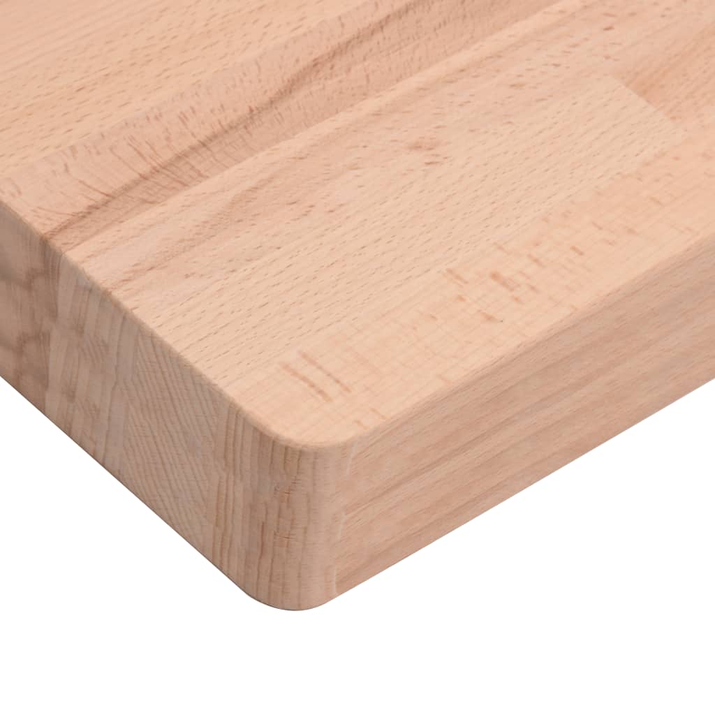 bordplade til badeværelse 60x40x4 cm massivt bøgetræ - Image 6