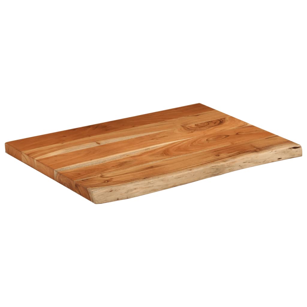 bordplade til badeværelse 70x60x2,5 cm rektangulær akacietræ - Image 3