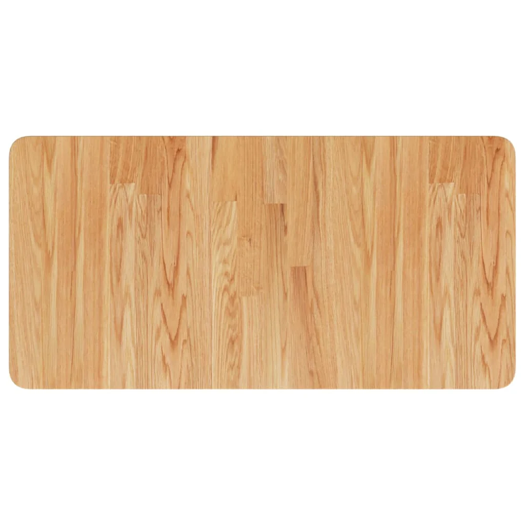 bordplade til badeværelse 80x40x1,5 cm massivt træ lysebrun - Image 2