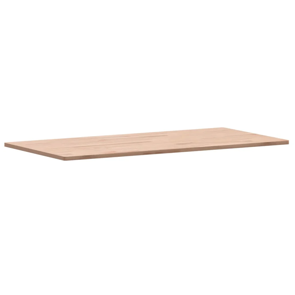 bordplade til badeværelse 80x40x1,5 cm ubehandlet massiv bøg - Image 4