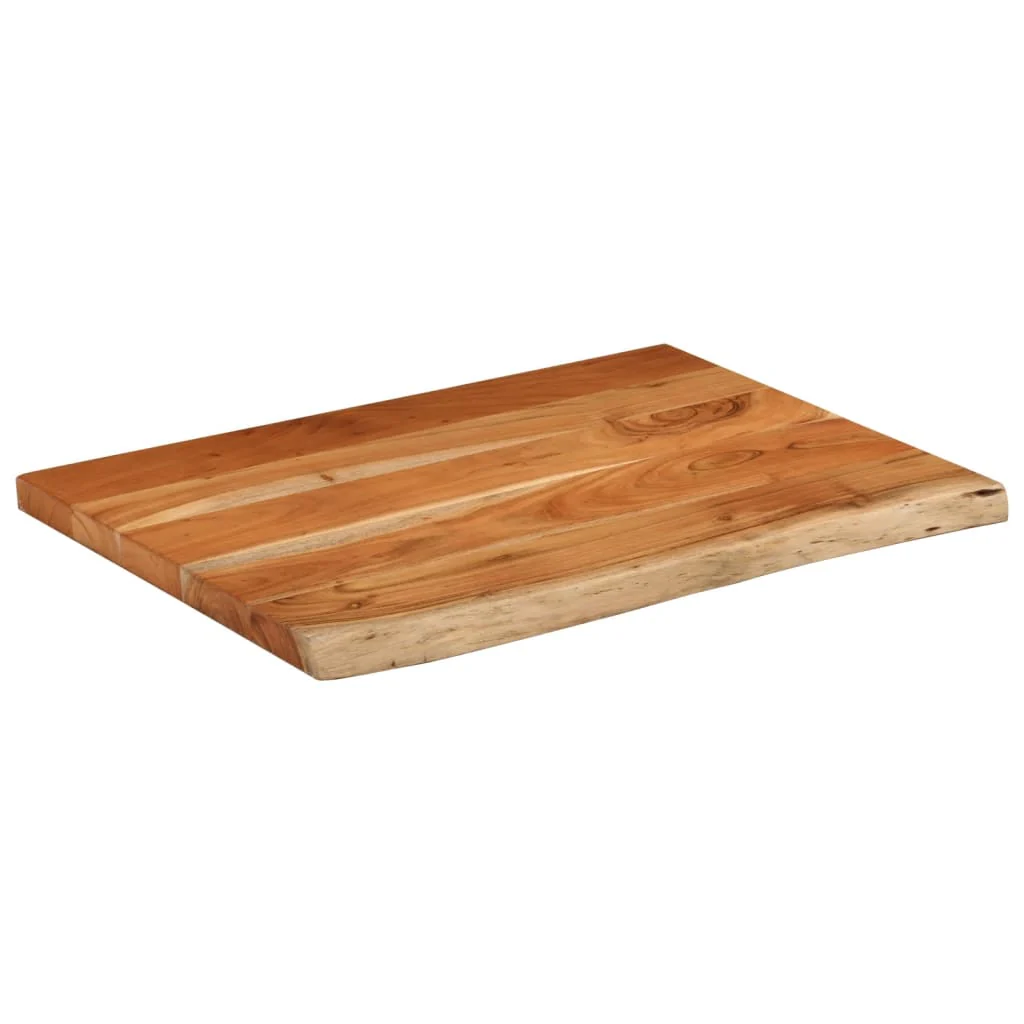 bordplade til badeværelse 80x60x2,5 cm rektangulær akacietræ - Image 3