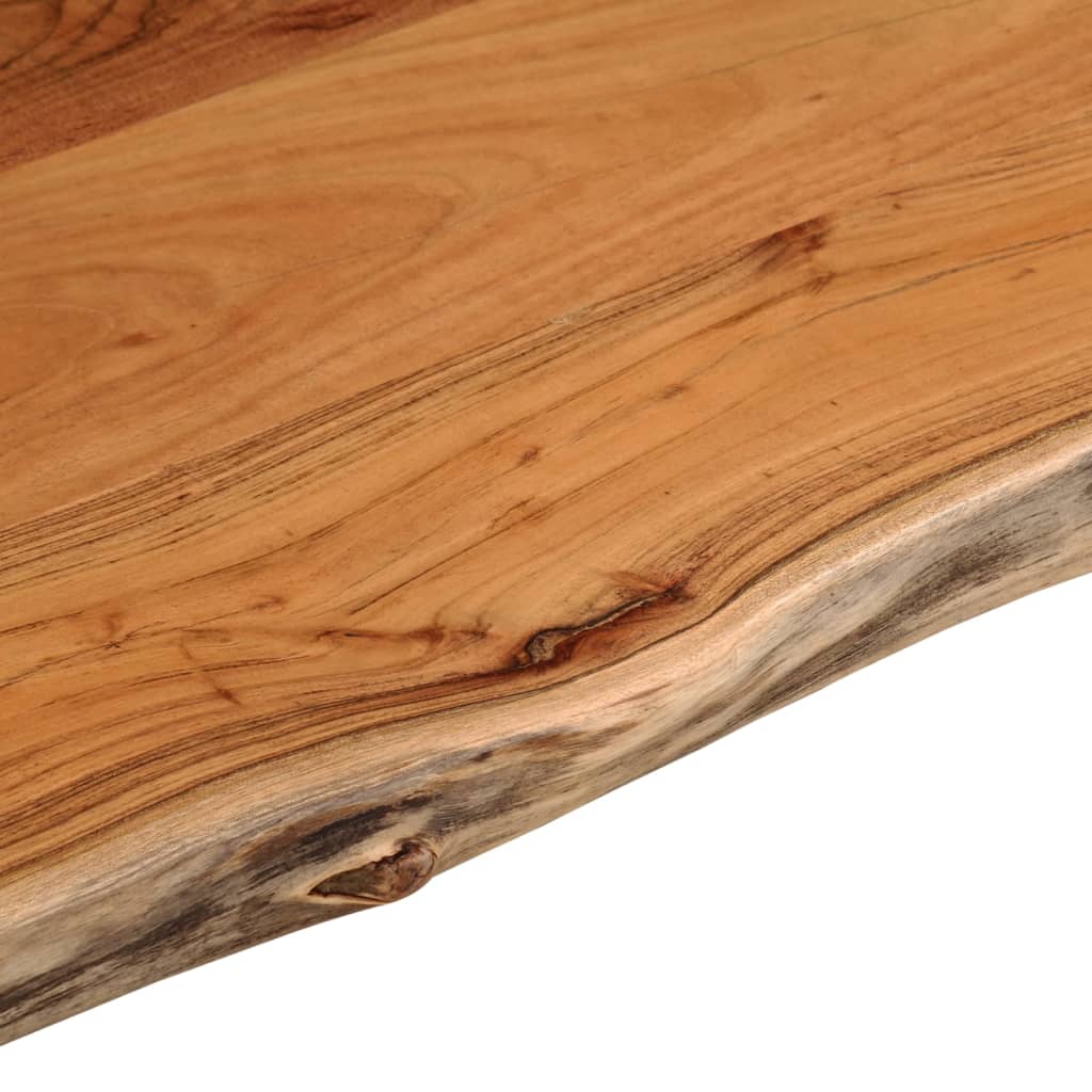 bordplade til badeværelse 90x60x2,5 cm rektangulær akacietræ - Image 6