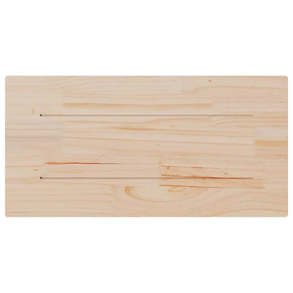 bordplader 2 stk. 90x45x2,5 cm rektangulær massivt fyrretræ - Image 7