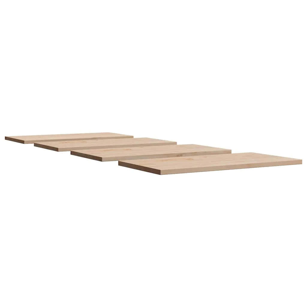 bordplader 4 stk. 90x45x1,7 cm rektangulær massivt fyrretræ - Image 5