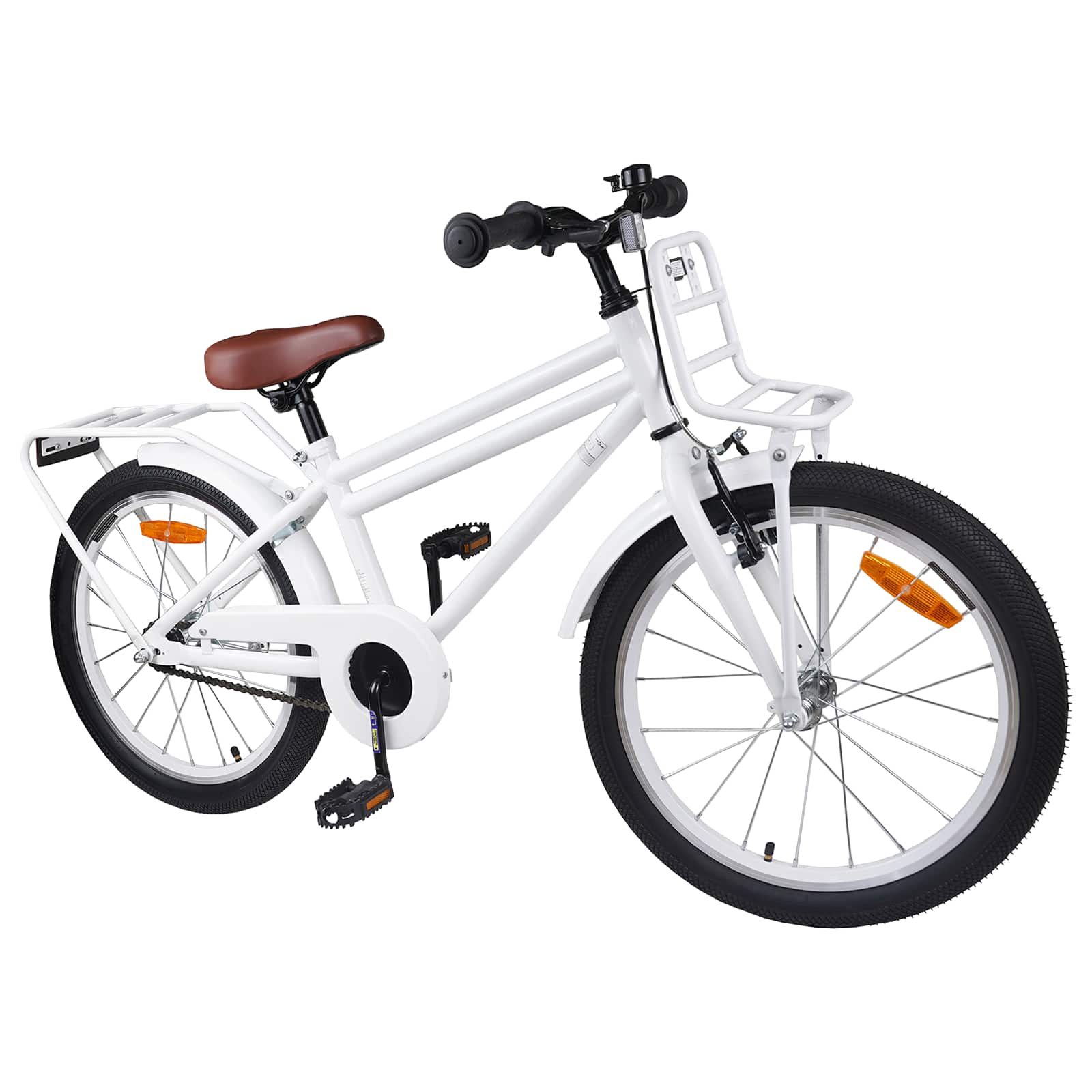 Børnecykel 18 tommer til 5-7 år gammel Hvid - Image 2