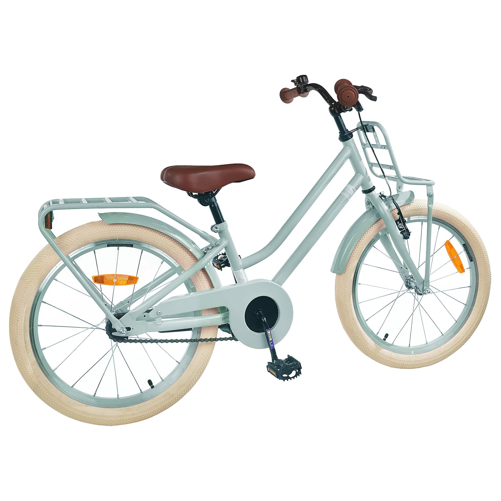 Børnecykel 18 tommer til 5-7 år gammel Lys grøn - Image 3