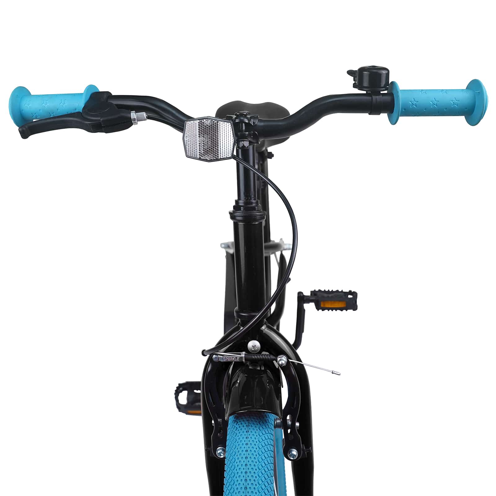 Børnecykel 22 tommer til 7-12 år gammel Sort - Image 5