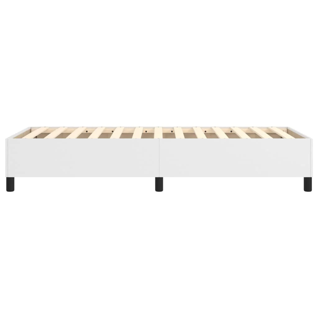 Boxspring sengeramme 100x200 cm kunstlæder hvid - Image 6