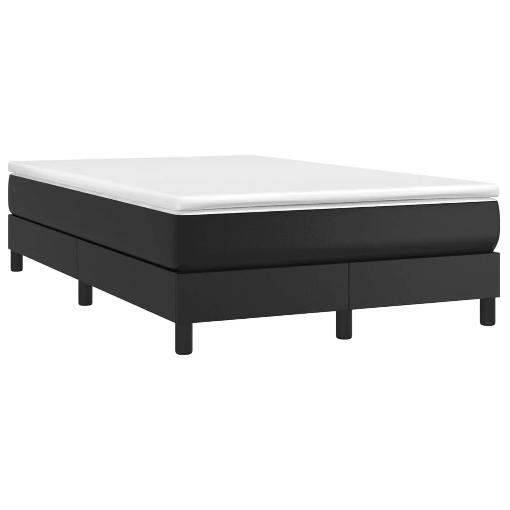 Boxspring sengeramme 120x200 cm kunstlæder sort - Image 3