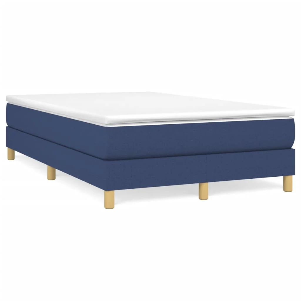 Boxspring sengeramme 120x200 cm stof blå - Image 2