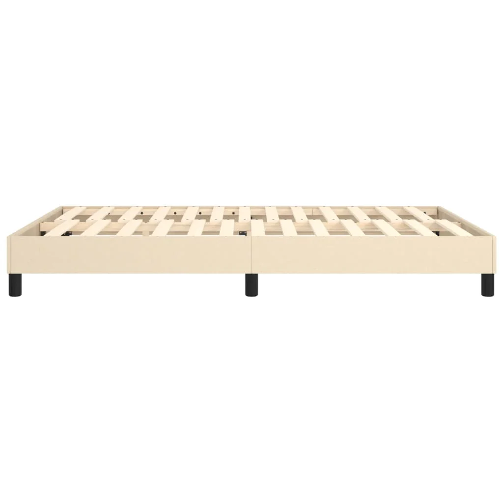 Boxspring sengeramme 140x190 cm stof cremefarvet - Image 6