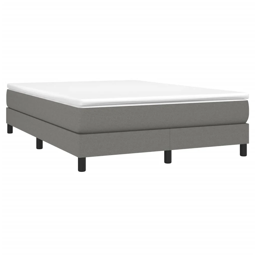 Boxspring sengeramme 140x190 cm stof mørkegrå - Image 3