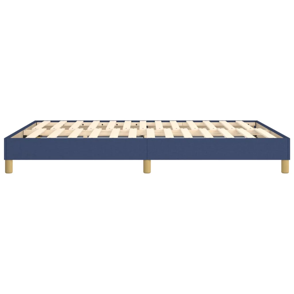 Boxspring sengeramme 140x200 cm stof blå - Image 6