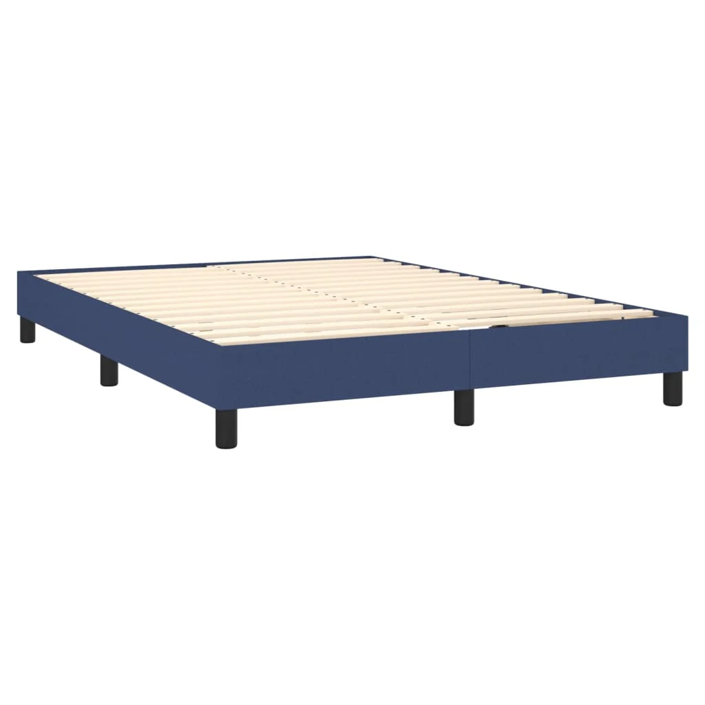 Boxspring sengeramme 140x200 cm stof blå - Image 4